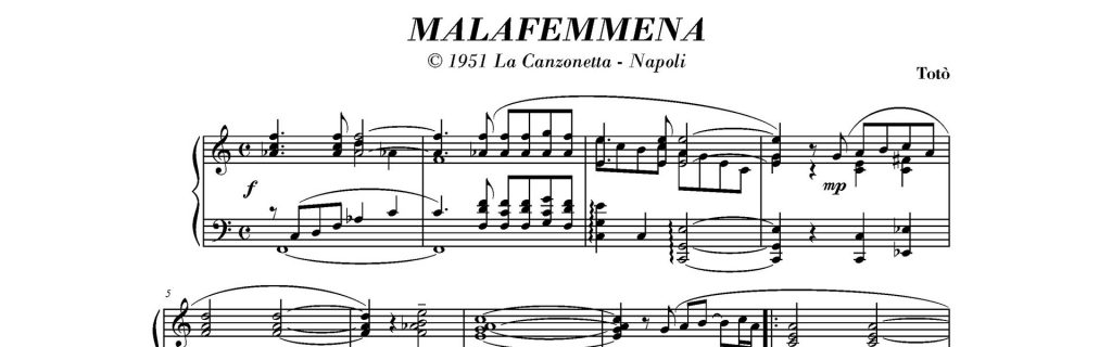 malafemmena di totò, la canzone più famosa di totò