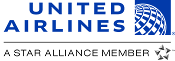 logo della united airlines, voli napoli new york